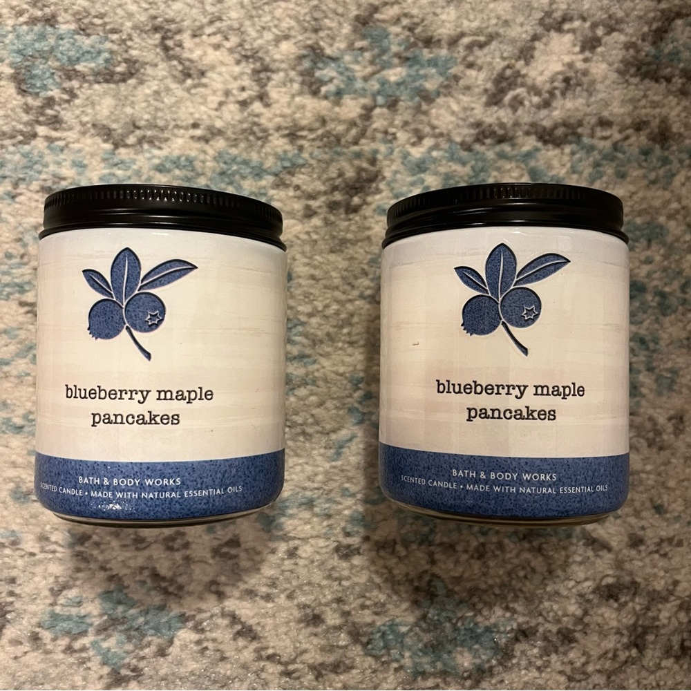 Bath & Body Works Blueberry Maple Pancakes Single Wick Candle